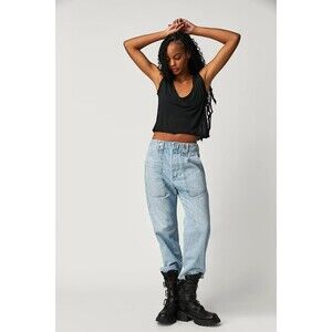 Citizens of Humanity women PonyBoy Utility Jean sz 24 Roma Low Slung Taper 24x24